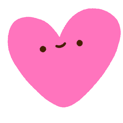 I Love You Heart Sticker by Vania Bachur