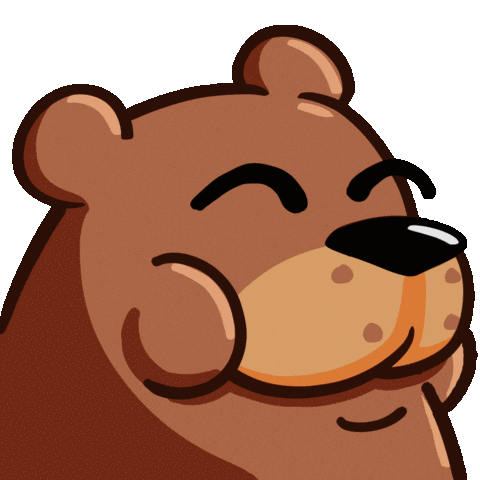 Happy Bear Sticker