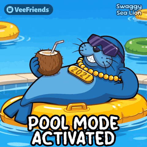 Summer Swimming GIF by VeeFriends