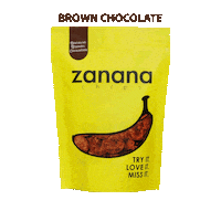 chocolate banana Sticker by Zanana Chips Indonesia