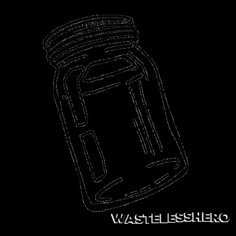 wastelesshero giphygifmaker zerowaste zero waste glas GIF