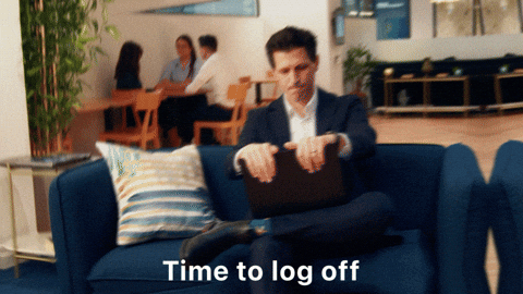 AmplifyProcurement giphyupload consulting im out of here log off GIF
