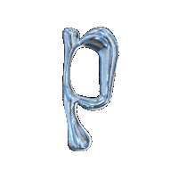 P Font Sticker