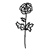 Flower October Sticker