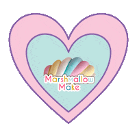marshmallowmake heart coracao make marshmallow Sticker