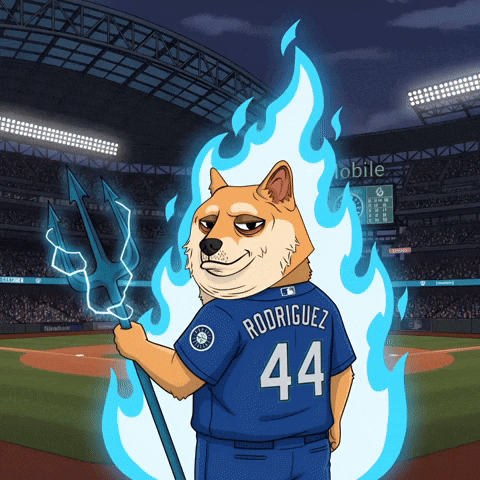 On Fire Baseball GIF by Doge Pound