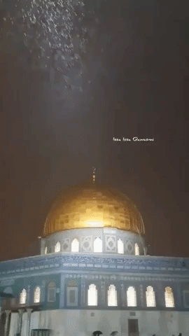 Flooding Reported Following Heavy Rain at Dome of the Rock in Jerusalem