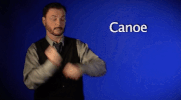 sign language canoe GIF by Sign with Robert