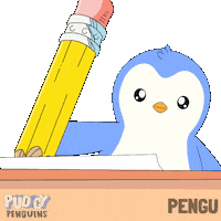 Fire Write That Down Sticker by Pudgy Penguins