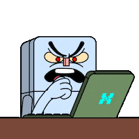 Angry Punch Sticker by Nexio