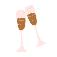 Cheers Yas Sticker by Let's Party Prettier