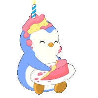 Happy Birthday Party Sticker by Pudgy Penguins
