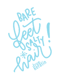 TrueKeratin summer hair blonde organic Sticker