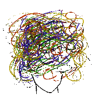 art_by_thoraya motion overthinking Sticker