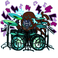 Drummer Powermetal Sticker