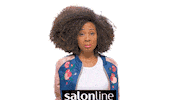 girl shrug Sticker by Salon Line