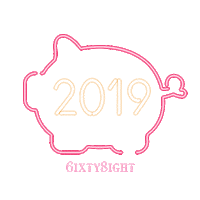 new year pink Sticker by 6IXTY8IGHT