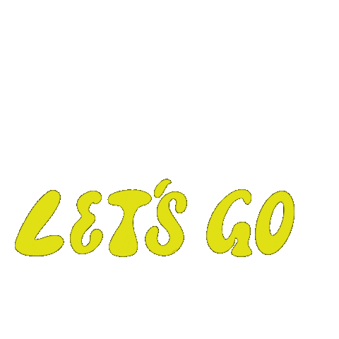 Lets Go Sticker by Neeryletters