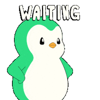 No Clue Waiting Sticker by Abster