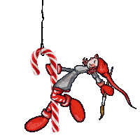 Christmas Pole Sticker