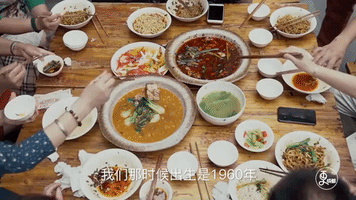eat chinese food GIF