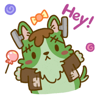 Welsh Corgi Halloween Sticker by Lazy Corgi