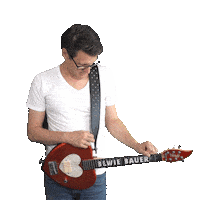 Guitar Brille Sticker by Bewie Bauer