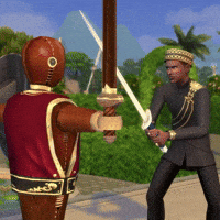 Fight Crown GIF by The Sims