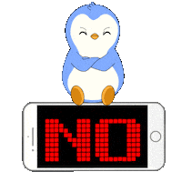 Penguin No Sticker by Pudgy Penguins