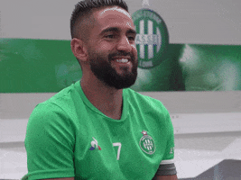 Football Smile GIF by AS Saint-Étienne