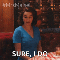 I Do Prime Video GIF by The Marvelous Mrs. Maisel