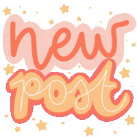 New Post Stars Sticker