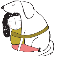 Dog Love Sticker by Marieta Defelice