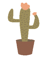 Plants Cactus Sticker by eseidetica