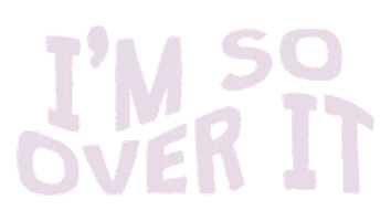 Bored Over It Sticker by Megan McNulty