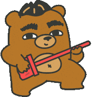 Rock Guitar Sticker by maludbear