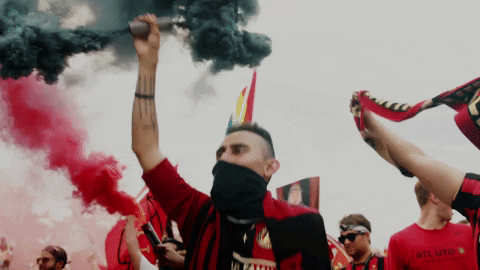 black and gold sport GIF by Atlanta United