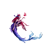 FactsConvention fish fantasy bubbles mermaid Sticker