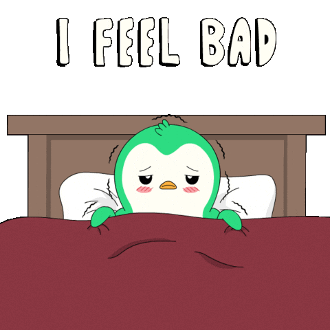 Sick Penguin Sticker by Abster