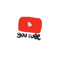 Khansakia red youtube social stayathome Sticker