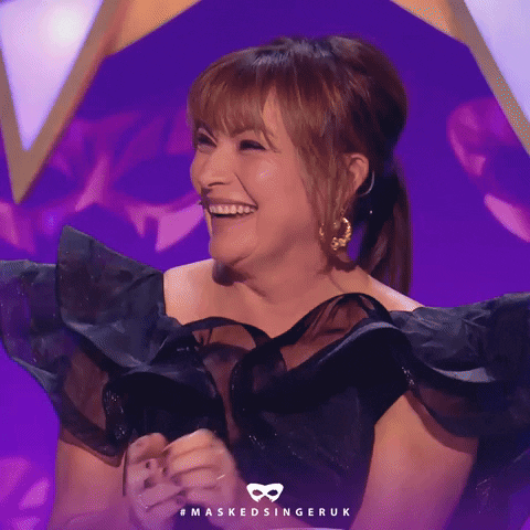 Happy Lorraine Kelly GIF by The Masked Singer UK & The Masked Dancer UK