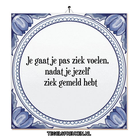 Humor Meld Sticker by Tegelspreuken.nl