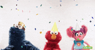 Cookie Monster Celebration GIF by Sesame Street