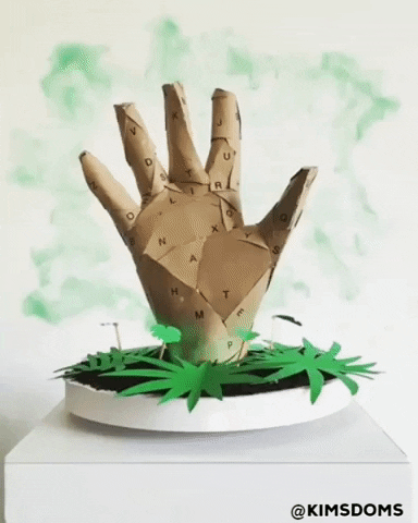 davidkims hand artwork paper craft GIF