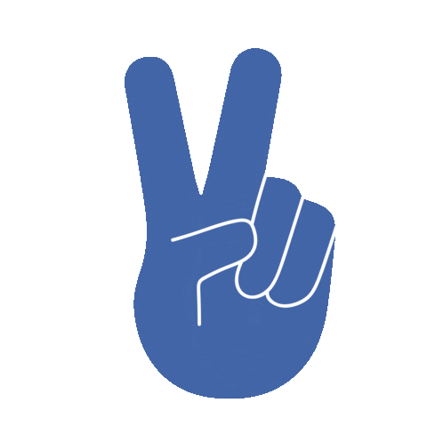 Peace Fingers Sticker