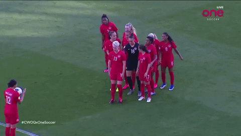 Christine Sinclair Canada GIF by OneSoccer