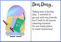 Dear Diary Gnome GIF