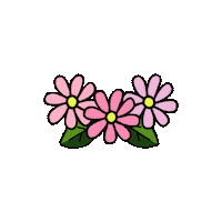 Pink Flower Sticker by John Lewis & Partners