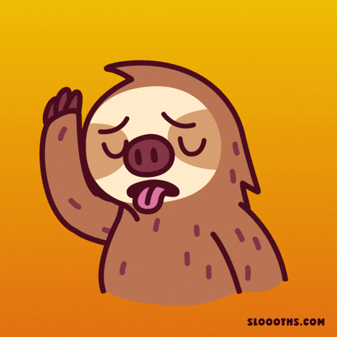 Tired Summer GIF by Sloooths