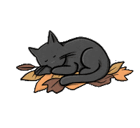 albasketch cat halloween nature kitty Sticker